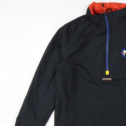 Nautica Competition Men's Black M Anorak 1/4 Zip Lined Jacket