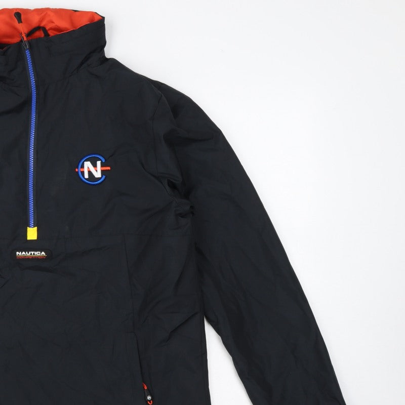 Nautica Competition Men's Black M Anorak 1/4 Zip Lined Jacket