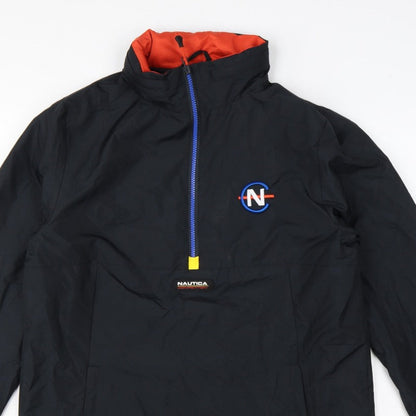 Nautica Competition Men's Black M Anorak 1/4 Zip Lined Jacket
