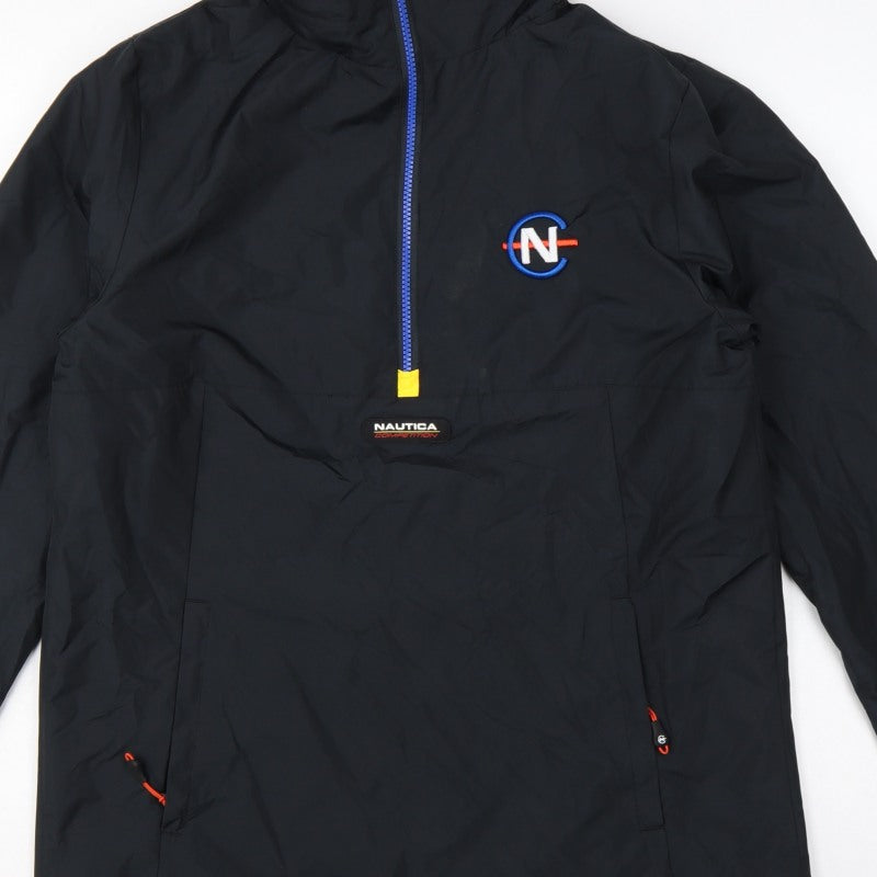 Nautica Competition Men's Black M Anorak 1/4 Zip Lined Jacket