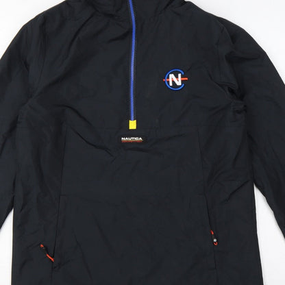 Nautica Competition Men's Black M Anorak 1/4 Zip Lined Jacket