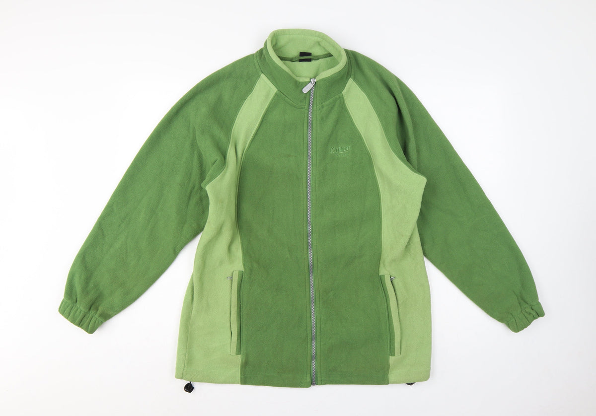 Cotton Traders Men’s Green S Fleece Full Zip Outdoor Jacket
