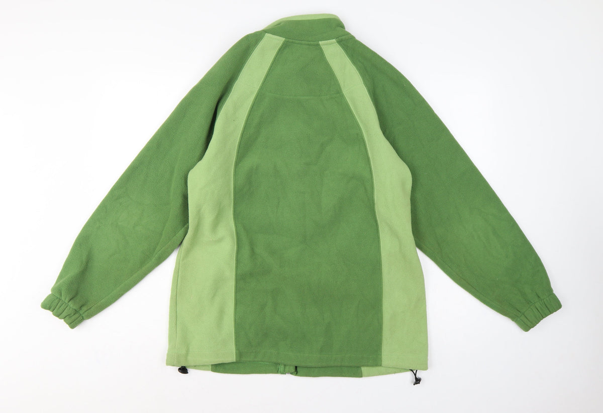 Cotton Traders Men’s Green S Fleece Full Zip Outdoor Jacket