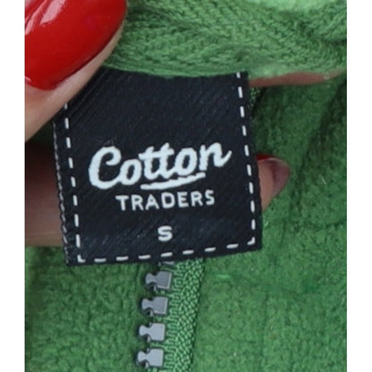 Cotton Traders Men’s Green S Fleece Full Zip Outdoor Jacket