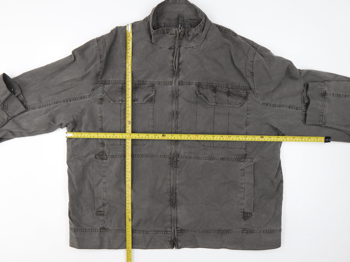 Marks & Spencer Men’s Beige 2XL Cotton Full Zip Utility Jacket