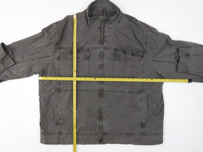 Marks & Spencer Men’s Beige 2XL Cotton Full Zip Utility Jacket
