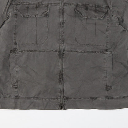 Marks & Spencer Men’s Beige 2XL Cotton Full Zip Utility Jacket