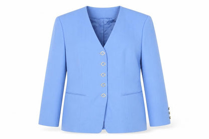 Bianca Women’s Blue UK 12 Long Tailored 5 Button Blazer