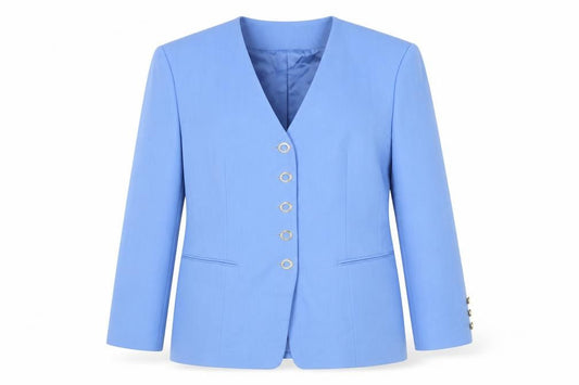 Bianca Women’s Blue UK 12 Long Tailored 5 Button Blazer