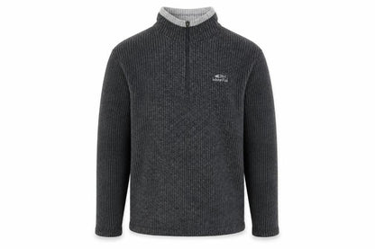 Weird Fish Men's Grey M 1/4 Zip High Neck Fleece Sweatshirt