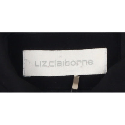 Liz Claiborne Women’s Black M Quilted Mid-Length Padded Zip Jacket