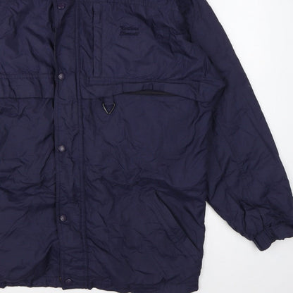 Northern Elements Men’s Blue L Hooded Insulated Nylon Parka Jacket