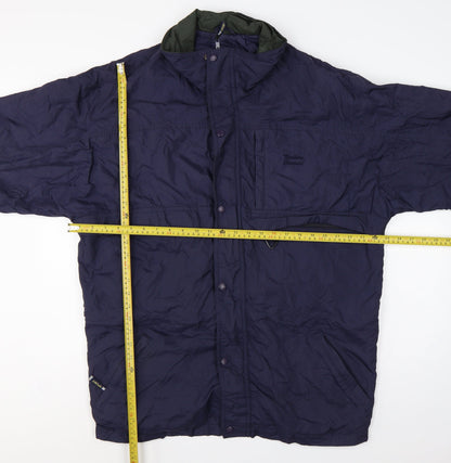 Northern Elements Men’s Blue L Hooded Insulated Nylon Parka Jacket