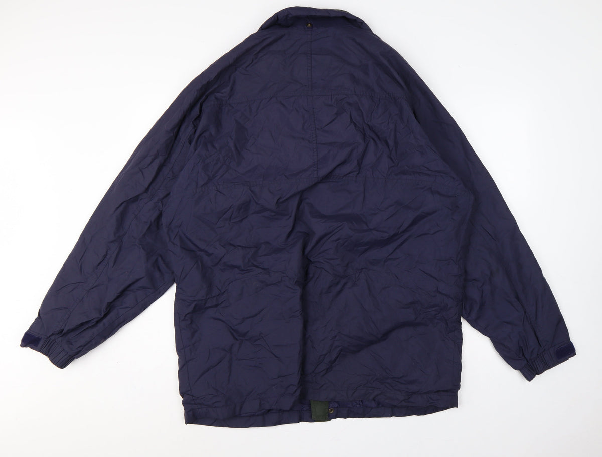 Northern Elements Men’s Blue L Hooded Insulated Nylon Parka Jacket