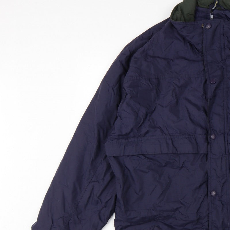 Northern Elements Men’s Blue L Hooded Insulated Nylon Parka Jacket