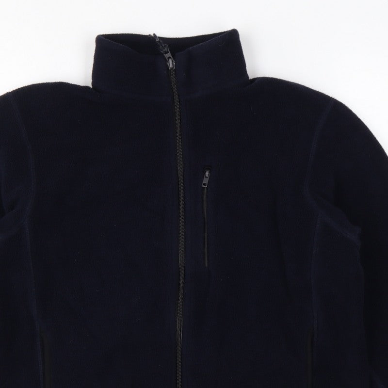 Uniqlo Boys Navy 11-12 Years Fleece Track Jacket Full Zip Pockets