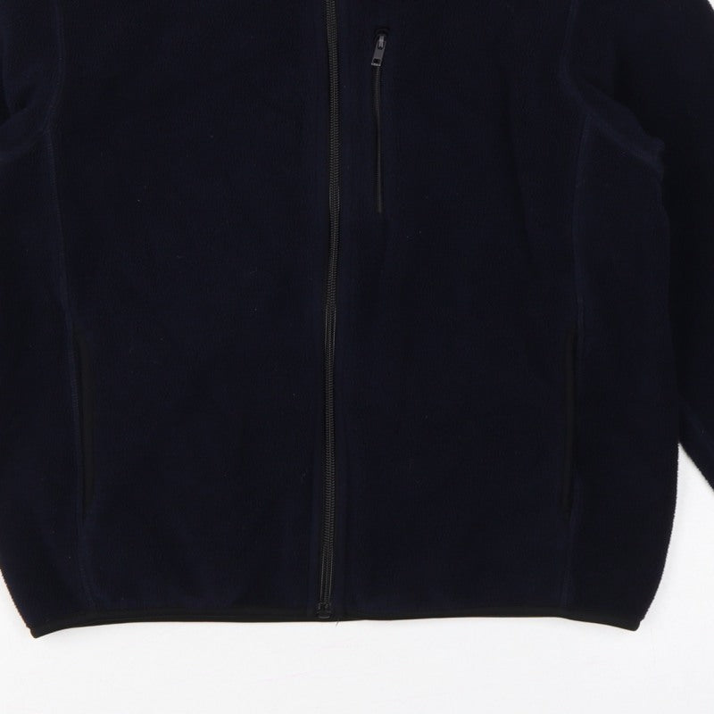 Uniqlo Boys Navy 11-12 Years Fleece Track Jacket Full Zip Pockets