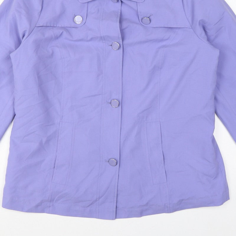Marks and Spencer Women’s Purple UK 14 Classic Collared Jacket