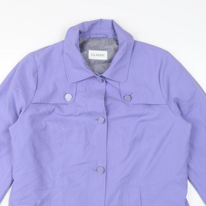 Marks and Spencer Women’s Purple UK 14 Classic Collared Jacket