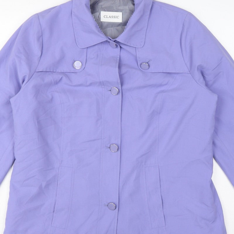 Marks and Spencer Women’s Purple UK 14 Classic Collared Jacket