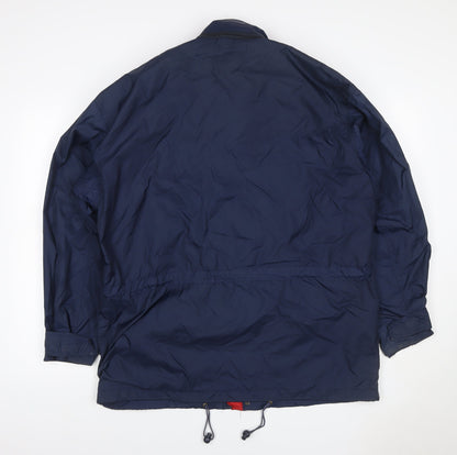 Pinter Mens Blue M Basic Jacket Australia Embroidered Zip Coat