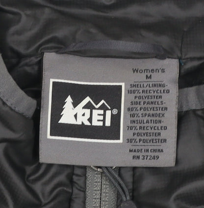 REI Unisex Adults Black M Quilted Puffer Waistcoat Gilet