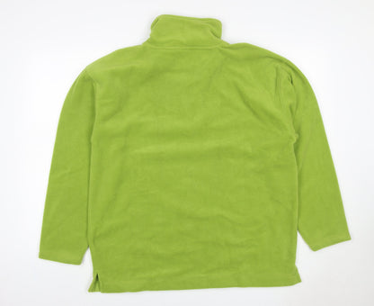 RAID Teens Green UK 16 1/2 Zip Fleece Pullover Sweatshirt