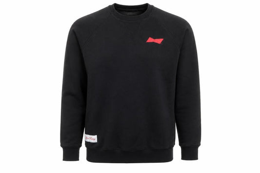 Front view of Be a King Men’s Black M Graphic Print Crew Neck Pullover Sweatshirt