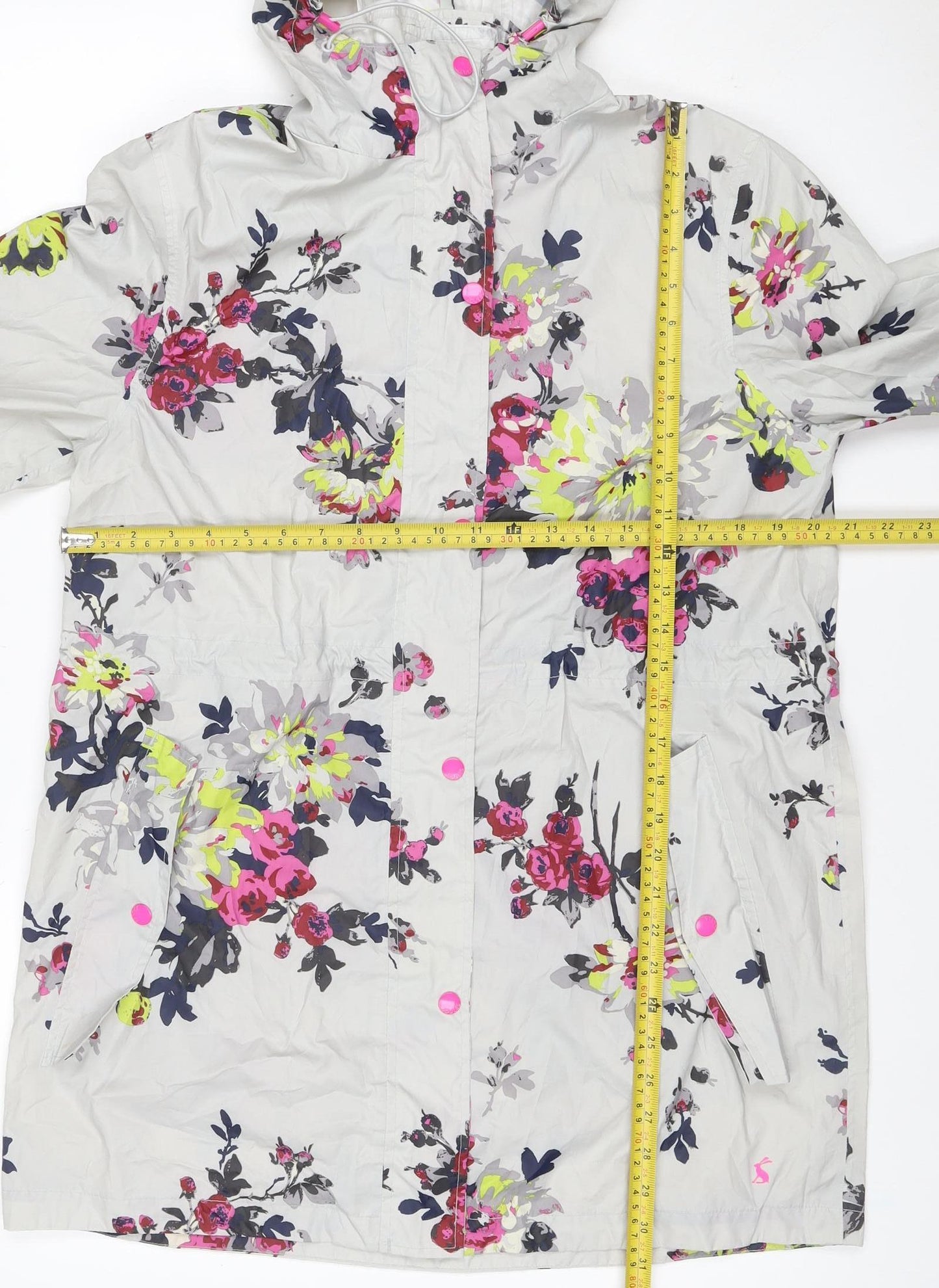 Joules Women’s Multicoloured UK 12 Floral Right as Rain Hooded Jacket