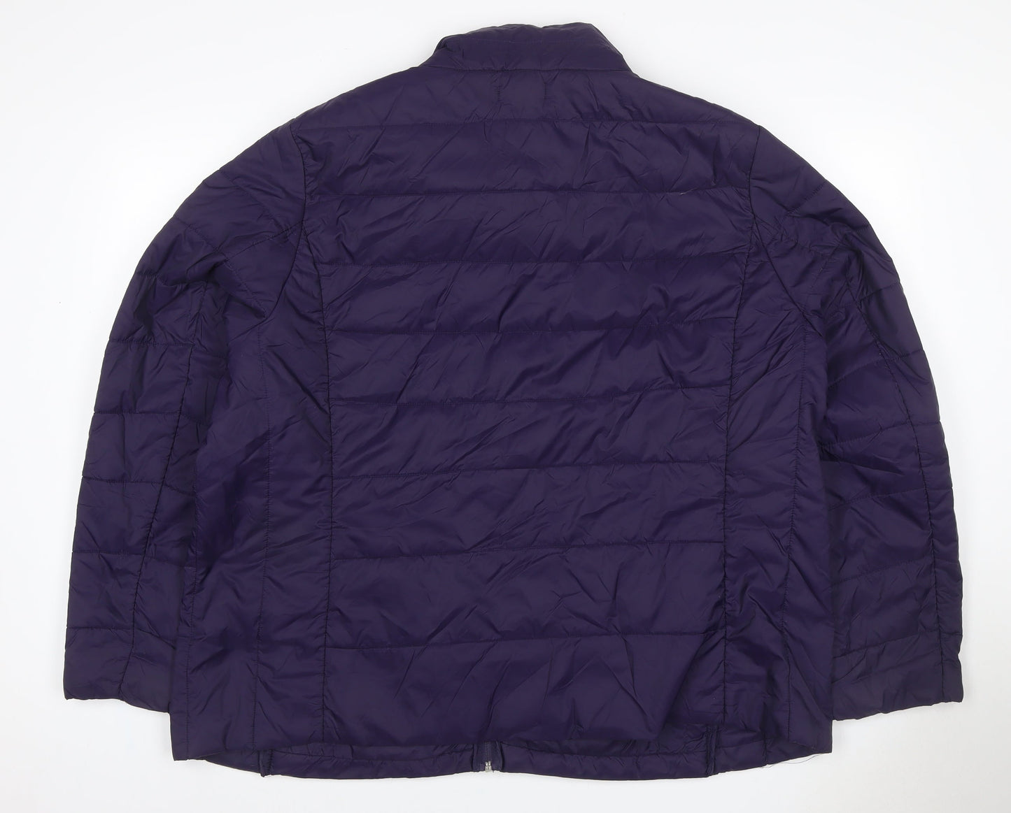 OVS Women’s Purple 4XL Quilted Puffer Jacket Full Zip