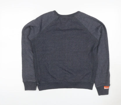 Superdry Women’s Grey S Vintage Orange Label Logo Sweatshirt