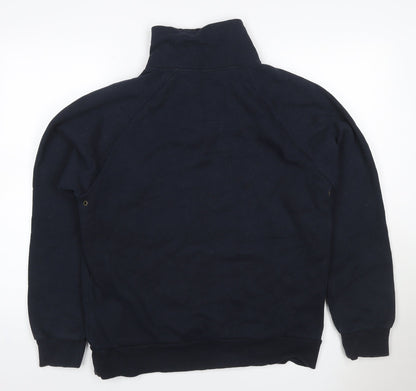 Mountain Horse Men’s Blue M Henley Equestrian Sweatshirt