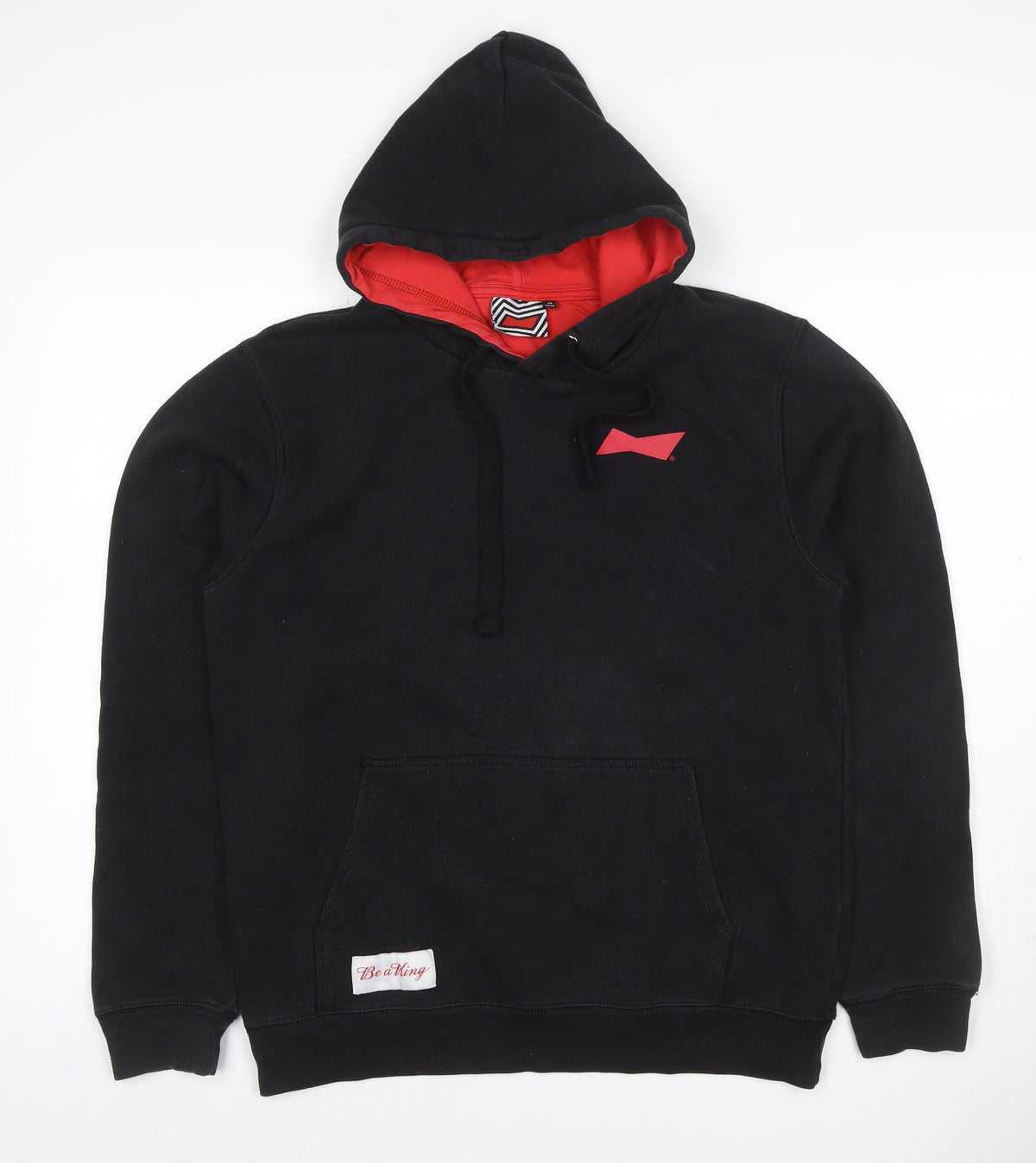 Be a King Men’s Black M Pullover Hoodie Graphic Print