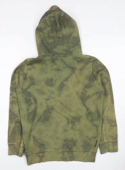 Bench. Boys Green Tie Dye Logo Pullover Hoodie Age 11-12 Years