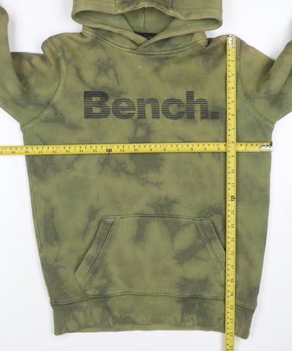 Bench. Boys Green Tie Dye Logo Pullover Hoodie Age 11-12 Years