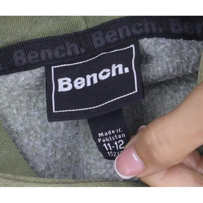Bench. Boys Green Tie Dye Logo Pullover Hoodie Age 11-12 Years