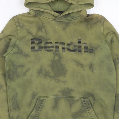 Bench. Boys Green Tie Dye Logo Pullover Hoodie Age 11-12 Years