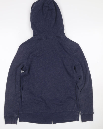 Levi's Women’s Blue Full Zip Hoodie Size S Logo Fleece