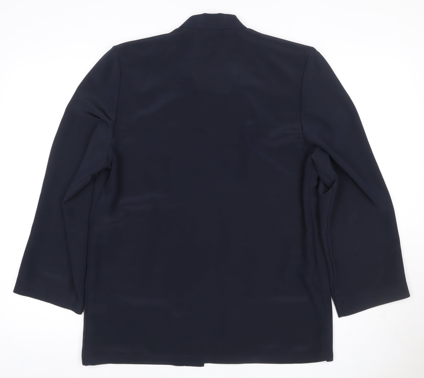 Jacques Vert Women’s Navy Blue UK 12 Long Single-Breasted Blazer