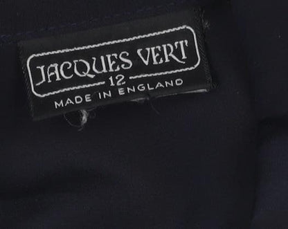 Jacques Vert Women’s Navy Blue UK 12 Long Single-Breasted Blazer