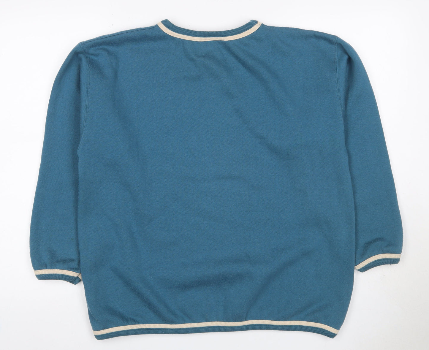 Reebok Teens Blue Size 12 Vintage Freestyle Logo Fleece Pullover Sweatshirt