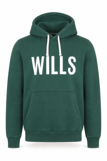Jack Wills Men’s Green M Pullover Hoodie Logo Graphic Fleece
