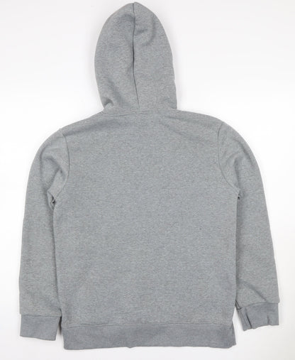 S-HIP Women’s Grey L Pullover Hoodie University Roma Graphic