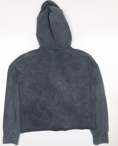 S-Ponder Women Grey L Halloween Graphic Pullover Hoodie