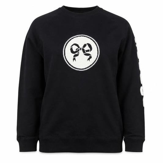 Soulland Women’s Black XL Logo Graphic Raglan Sweatshirt