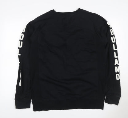 Soulland Women’s Black XL Logo Graphic Raglan Sweatshirt