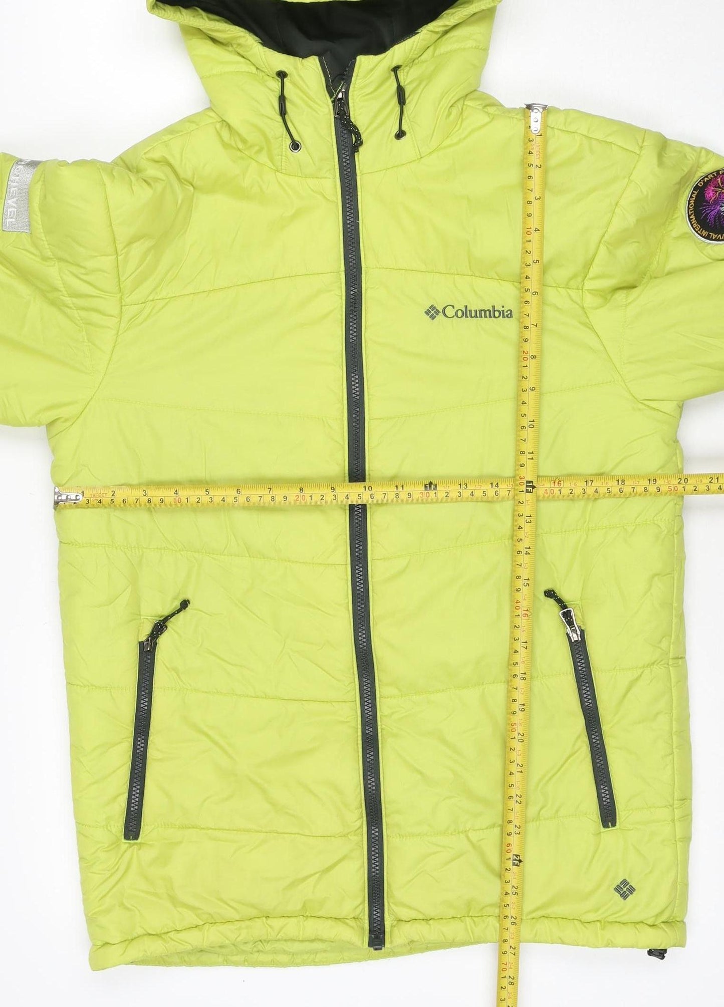 Columbia Women’s Yellow M Omni-Heat Hooded Puffer Ski Jacket