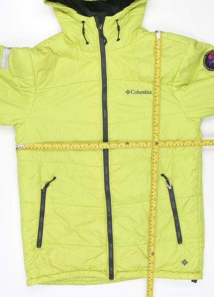 Columbia Women’s Yellow M Omni-Heat Hooded Puffer Ski Jacket