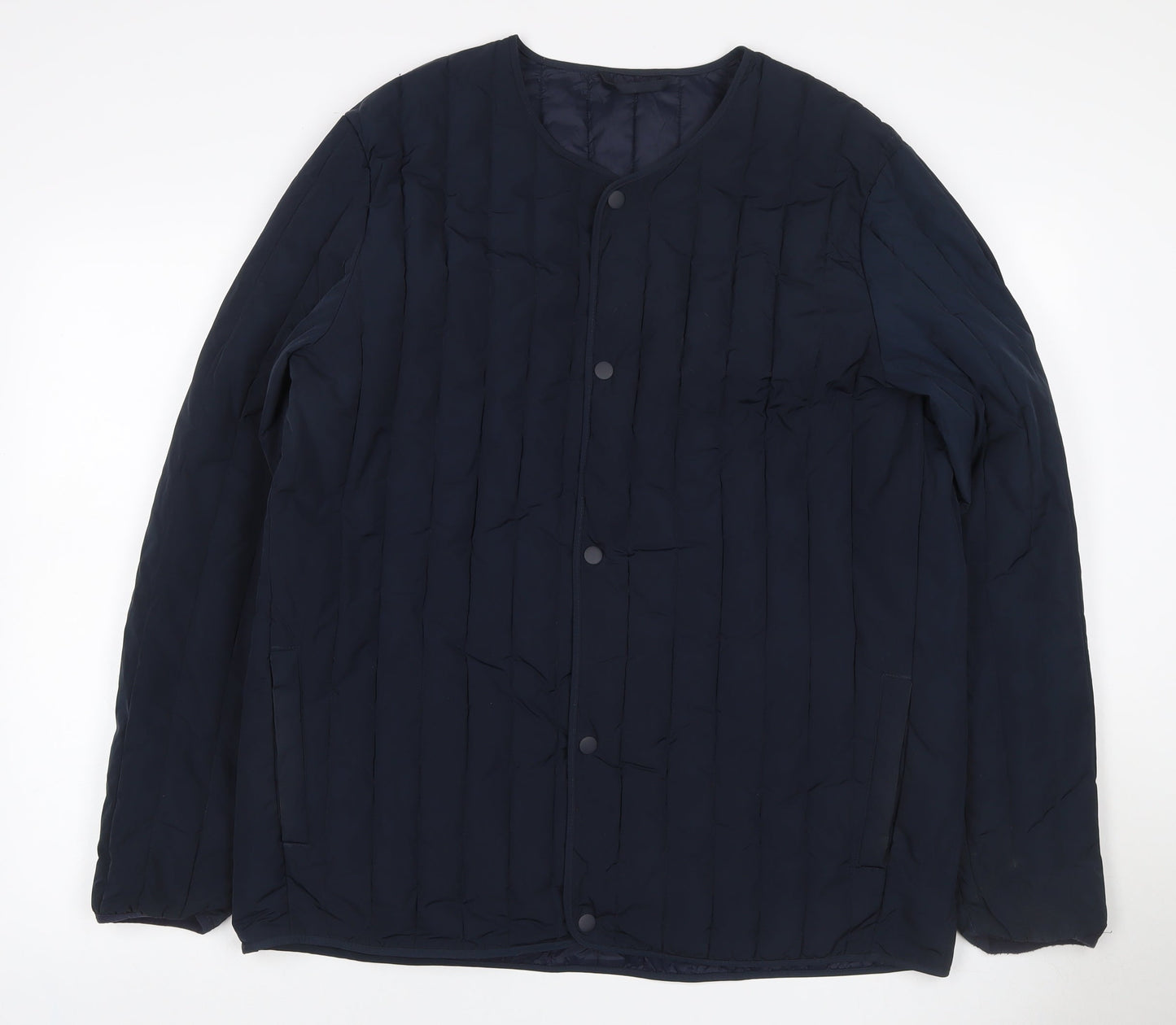 Kin by John Lewis Women’s Blue XL Quilted Padded Snap Jacket