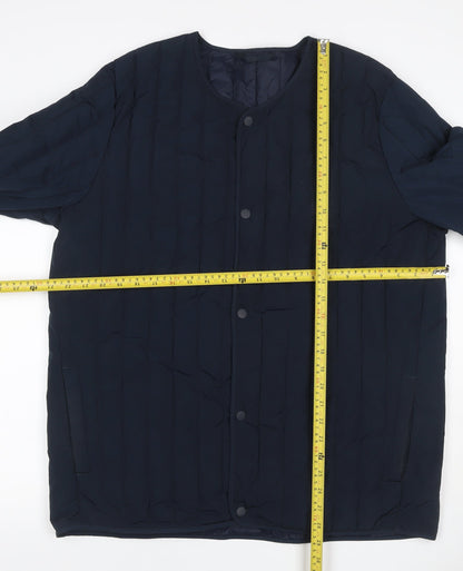 Kin by John Lewis Women’s Blue XL Quilted Padded Snap Jacket